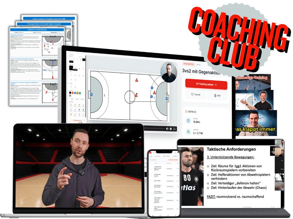 Coaching Club auf Laptop, Tablet und Smartphone